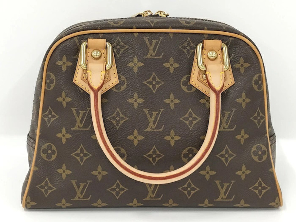 Louis Vuitton Monogram Manhattan Handbag Brown